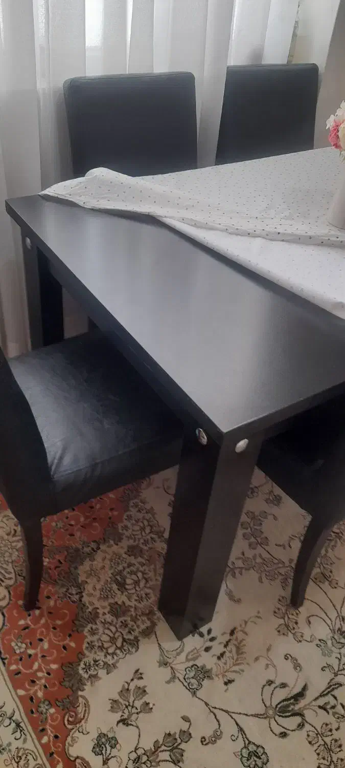 میز نهارخوری شش نفره|میز و صندلی غذاخوری|رزن, |دیوار