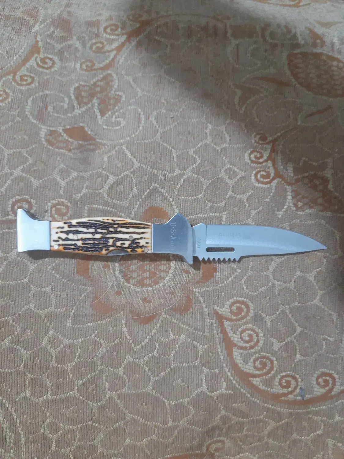 چاقودست استخونی آمریکایی|کلکسیون اشیاء عتیقه|رفسنجان, |دیوار