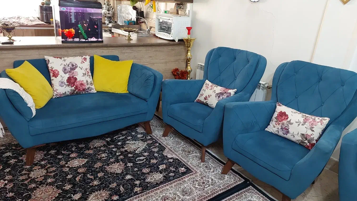 مبل ۹ نفره چستر|مبلمان خانگی و میز عسلی|تهران, والفجر (افسریه)|دیوار