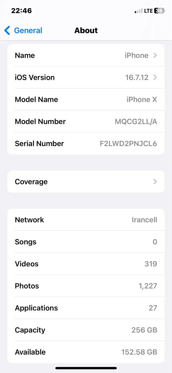 گوشی ایفون x256|موبایل|محمودآباد, |دیوار