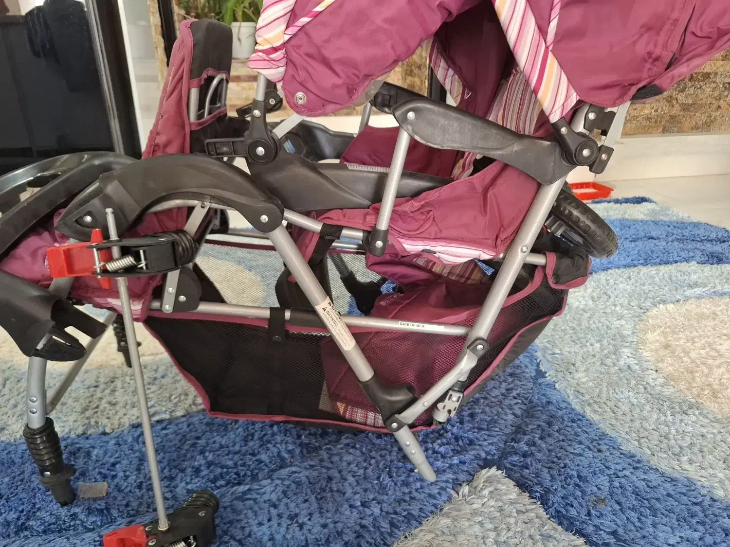 کالسکه دوقلو براوو پشت سرهم استفاده نشده نو نو|کالسکه و لوازم جانبی|شیراز, شهرک مفتح|دیوار