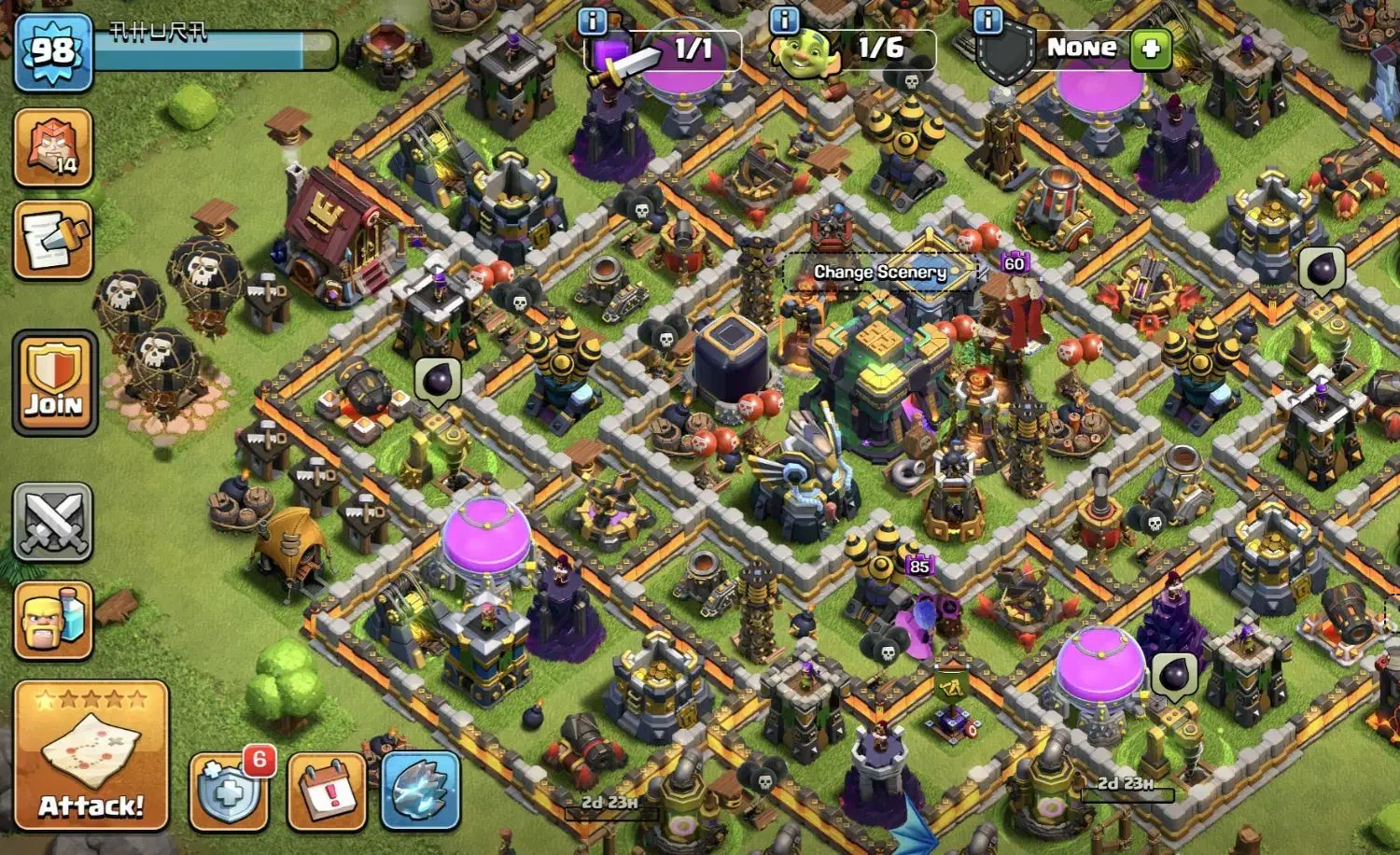 اکانت کلش تان ۱۴|کنسول، بازی ویدئویی و آنلاین|رشت, چله خانه|دیوار