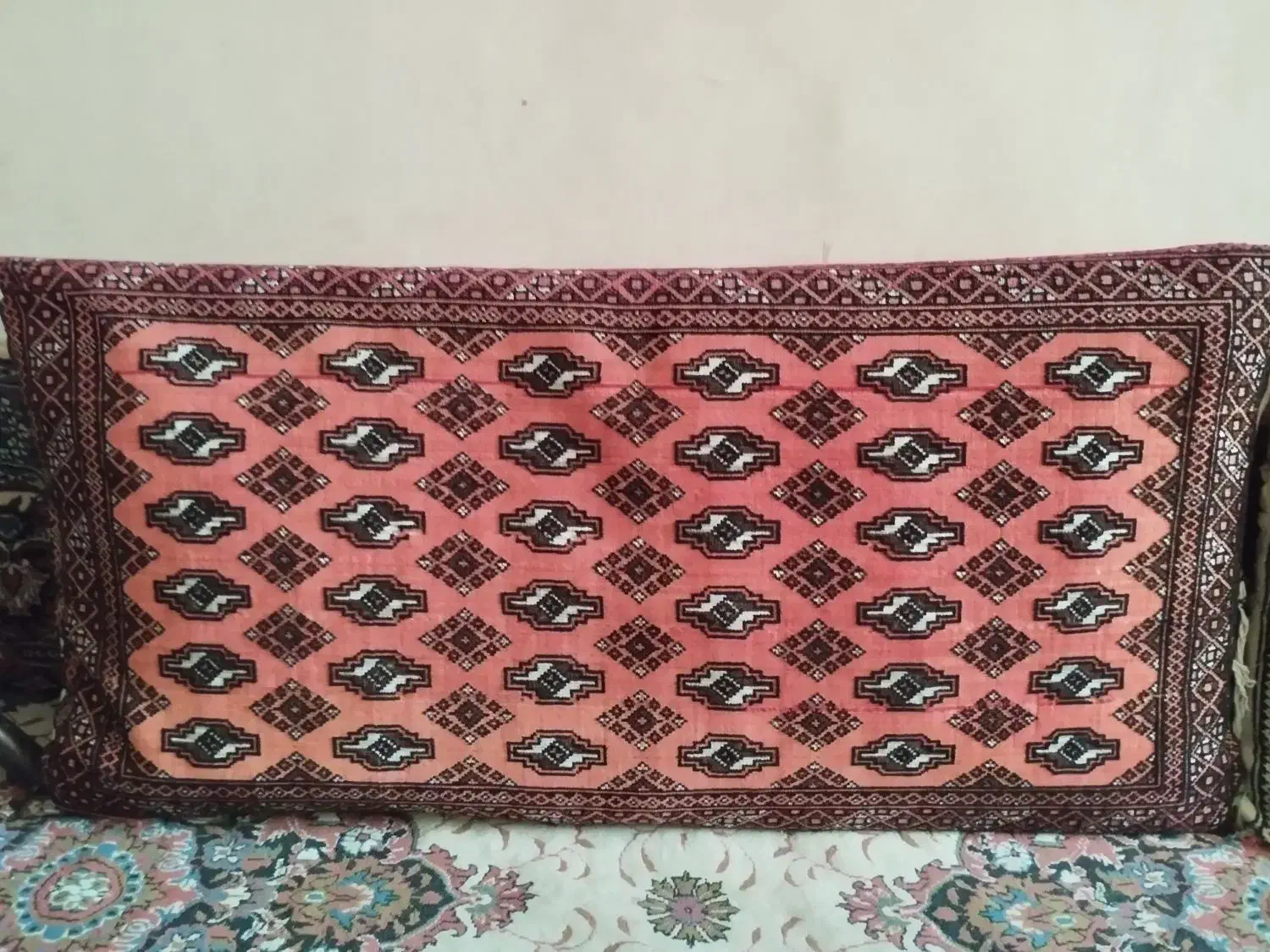 سه عدد پشتی دستبافت ( دست بافت ) ترکمن اصل|پشتی|مشهد, پروین اعتصامی|دیوار