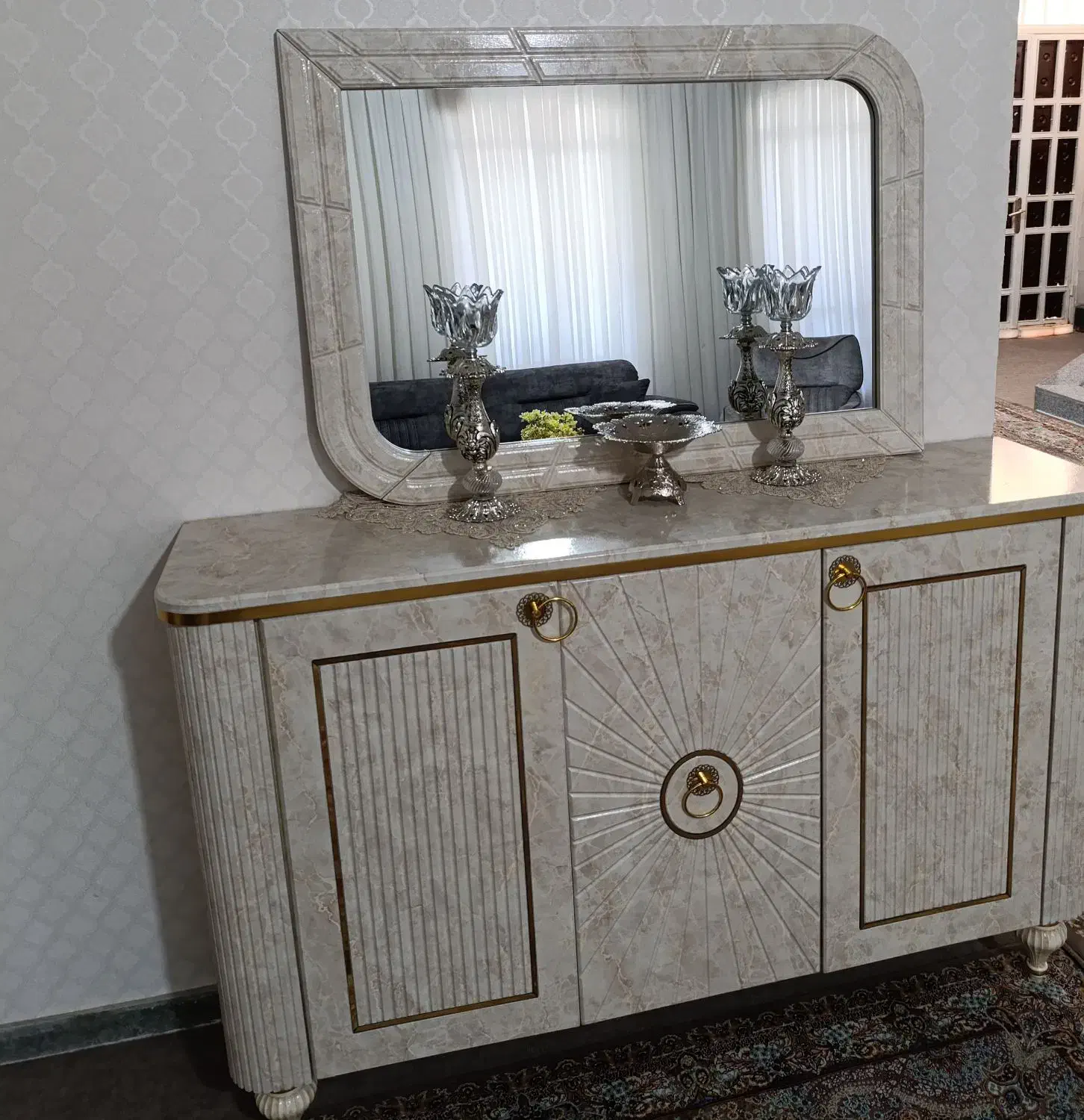 میز تی وی و آیینه و کنسول|میز تلویزیون|مرودشت, مسجد رسول‎|دیوار