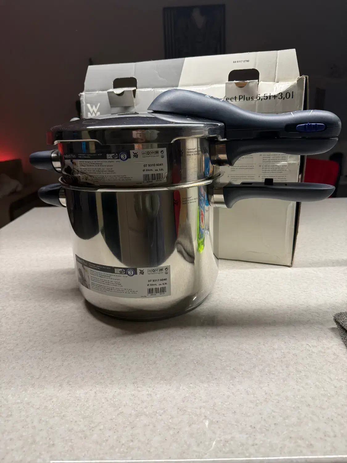 زودپز دو قلو آلمانی WMF|ظروف پختوپز|تهران, شهرک چیتگر|دیوار