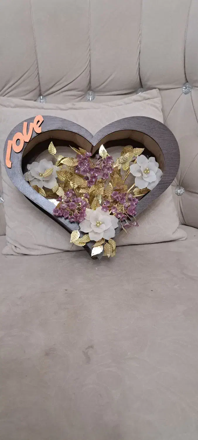 شلف قلبی ۳تایی|ساعت دیواری و تزئینی|نسیم‌شهر, |دیوار