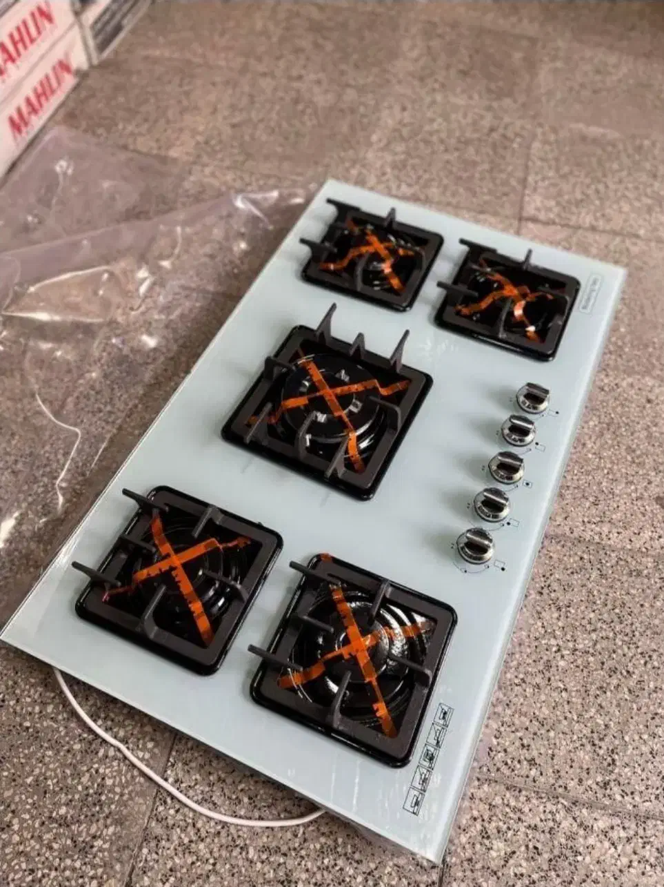 اجاق گاز کدGW303 سفید مشکی استیل|اجاق گاز و لوازم برقی پخت‌وپز|تهران, امین حضور|دیوار