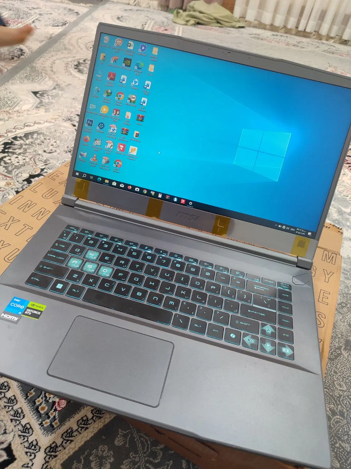 لپ تاپ گیمینگ msi نو با یکسال گارانتی|رایانه همراه|دزفول, |دیوار