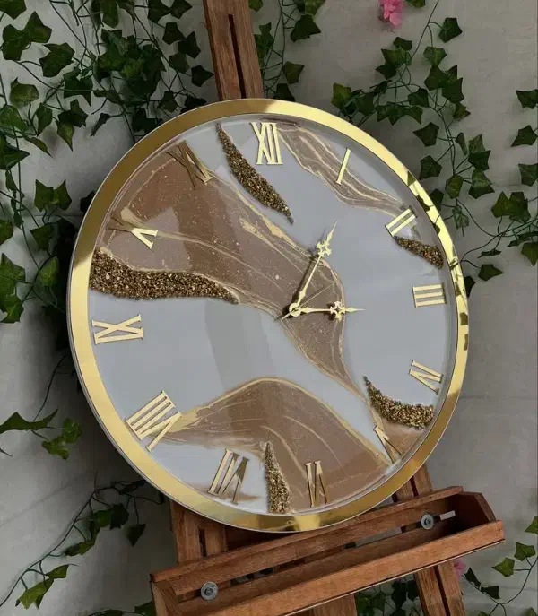 ساعت دیواری لوکس رزینی|ساعت دیواری و تزئینی|بهبهان, |دیوار