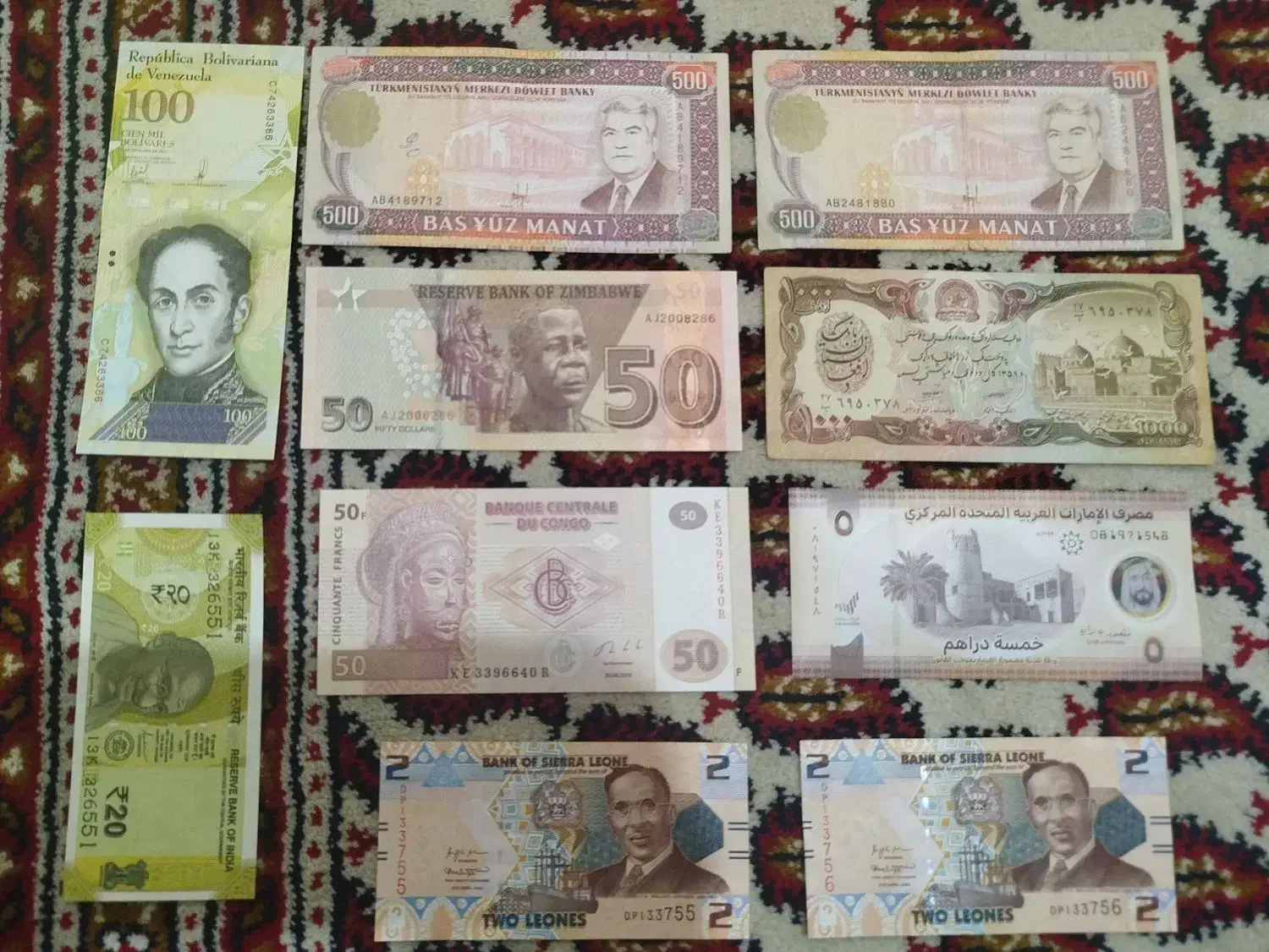 اسکناس خارجی|کلکسیون سکه، تمبر، اسکناس|تبریز, |دیوار