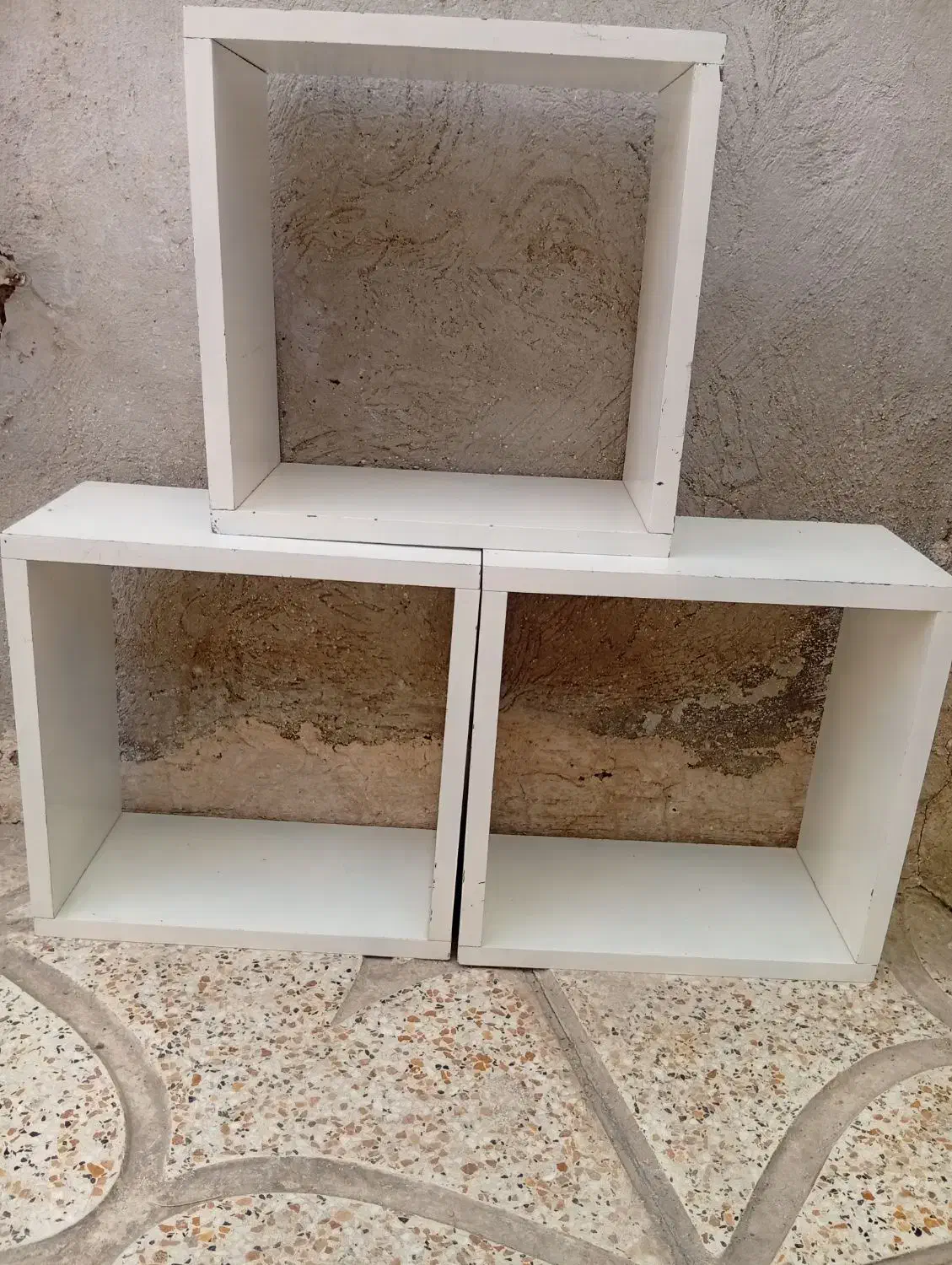 سه عدد باکس|کتابخانه، شلف، قفسههای دیواری|کرمانشاه, |دیوار