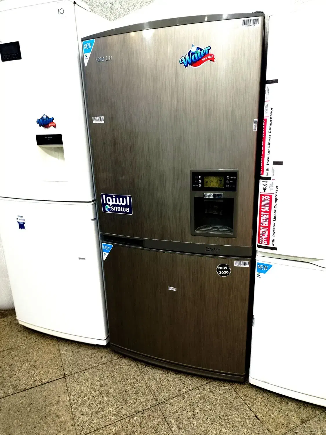 یخچال فریزر طرح ساید اسنوا 30 فوت نقره ایی وسفید|یخچال و فریزر|تهران, افسریه جنوبی|دیوار