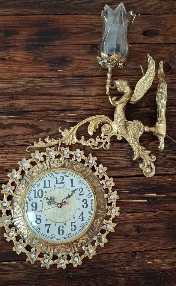 ساعت برنجی|ساعت دیواری و تزئینی|قرچک, شهرک الحدید|دیوار