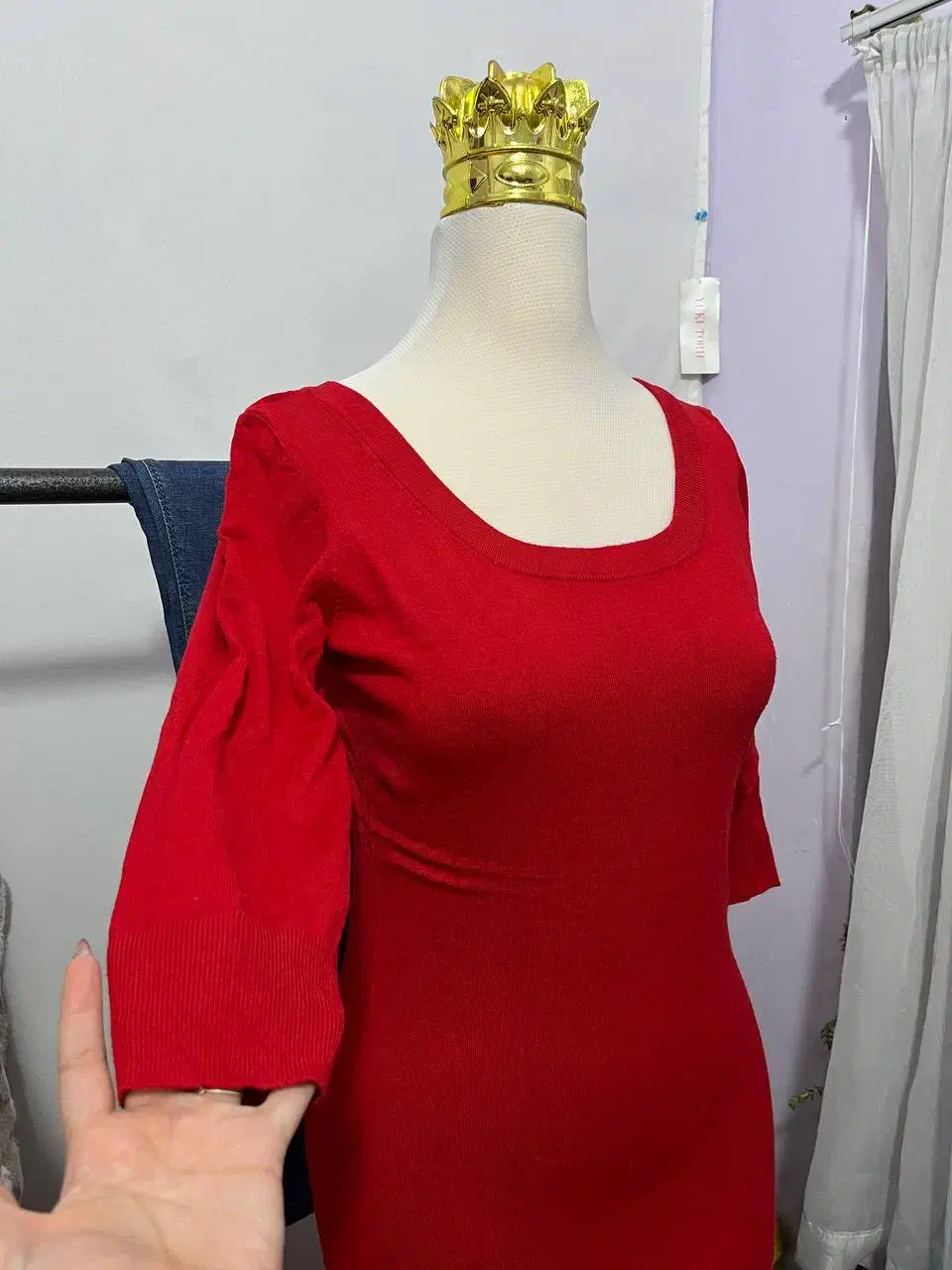 پیرهن بافت قرمز یلدایی|لباس|سقز, |دیوار