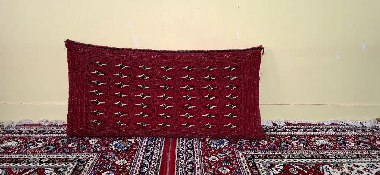 پشتی ترکمن اصل دستبافت بزرگ|پشتی|بیرجند, |دیوار