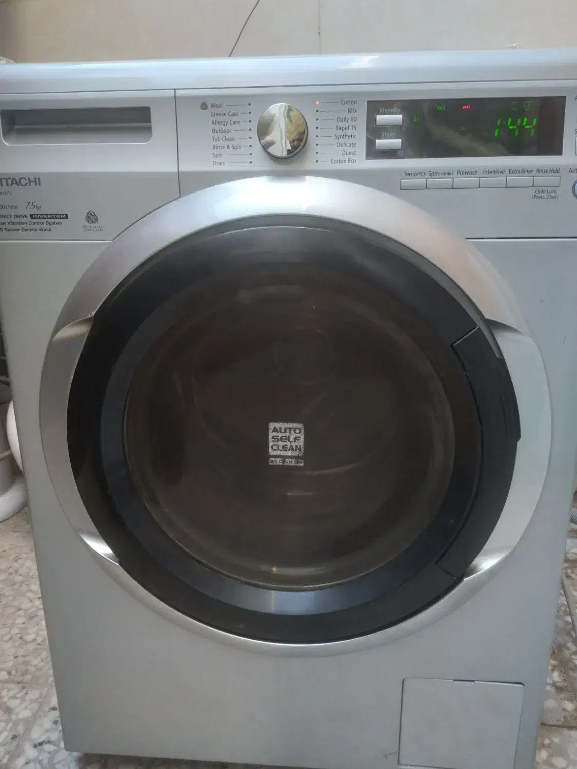 لباسشویی هیتاچی1600دور ۷/۵کیلو|ماشین لباسشویی و خشک‌کن لباس|رباط‌کریم, نصیرشهر|دیوار
