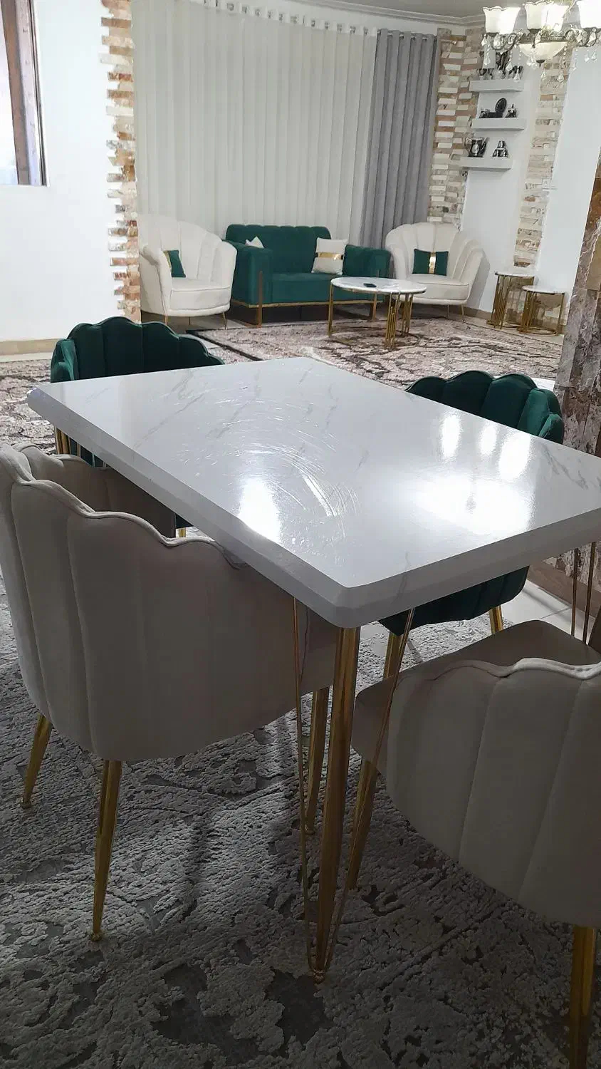 مبل هفت نفره باناهارخوری ۴نفره|مبلمان خانگی و میز عسلی|قائمشهر, |دیوار