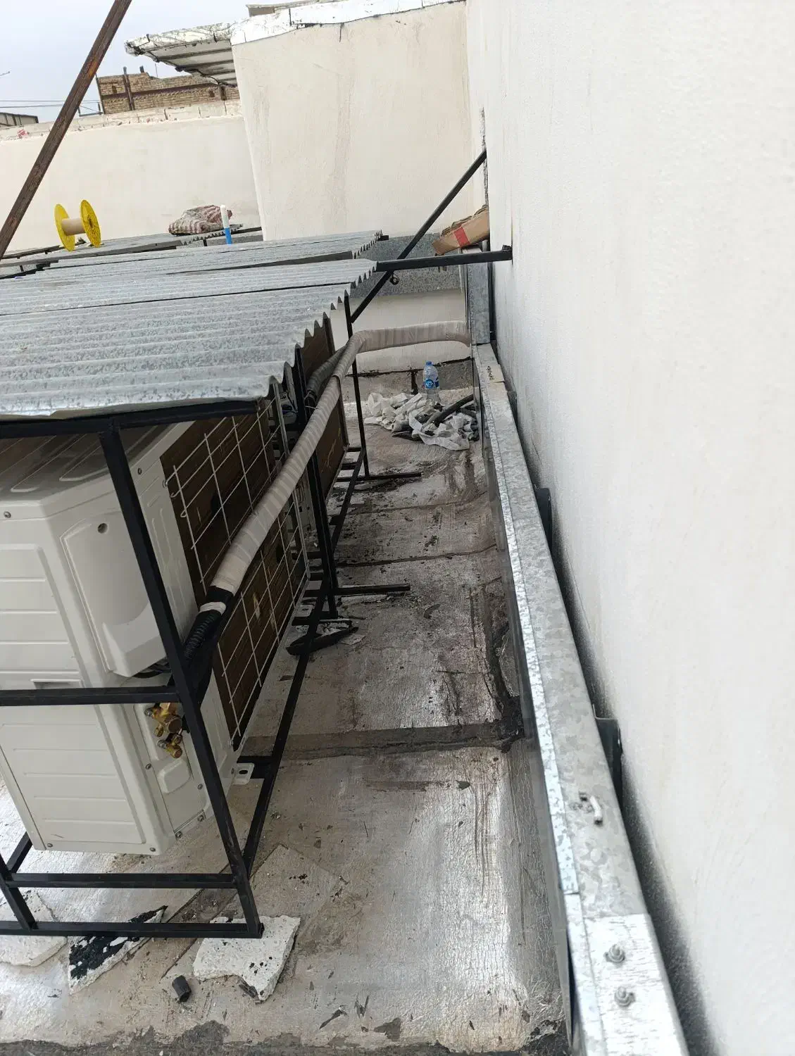 لوله کشی تو کار برای کولر دو تیکه لوله مسی|خدمات پیشه و مهارت|یزد, |دیوار