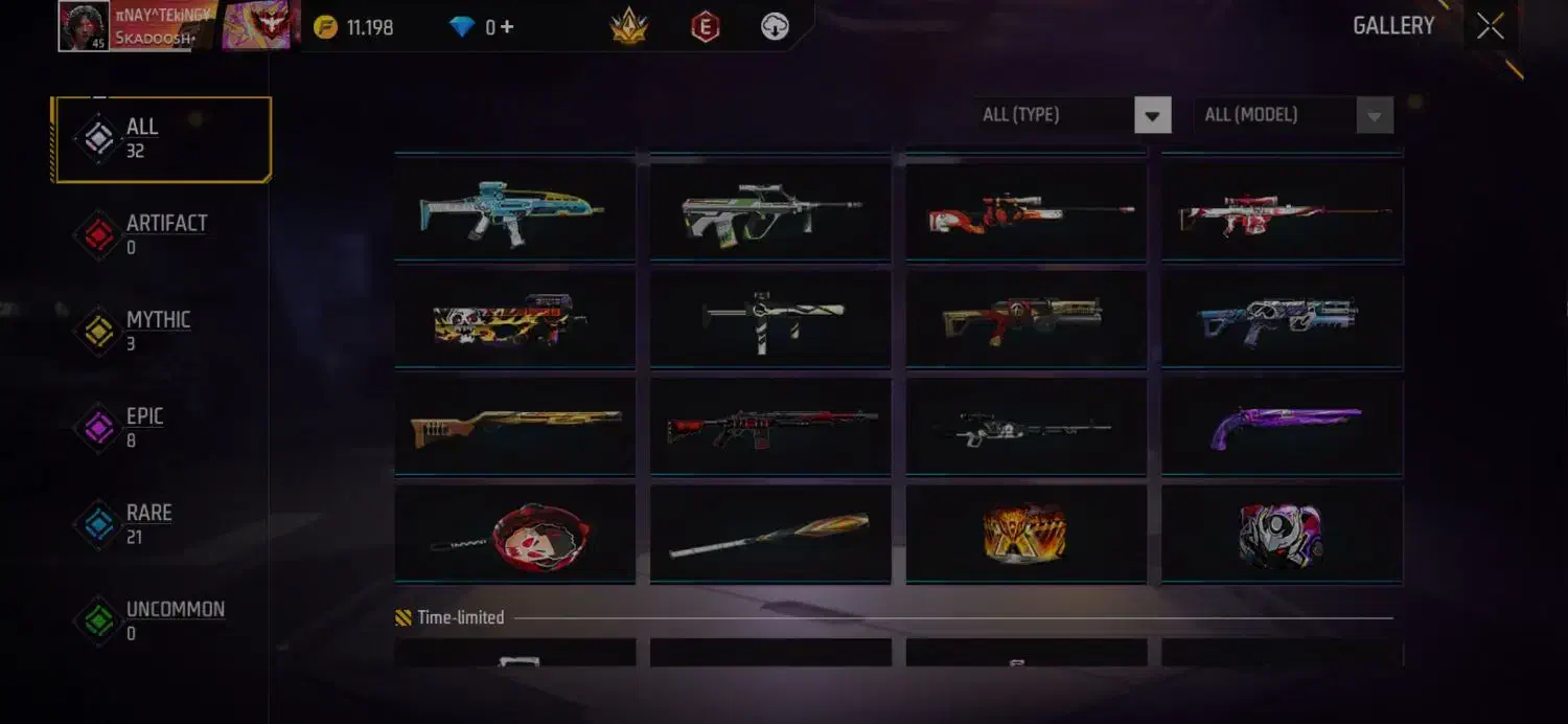 اکانت فری فایر|کنسول، بازی ویدئویی و آنلاین|خرمآباد, |دیوار