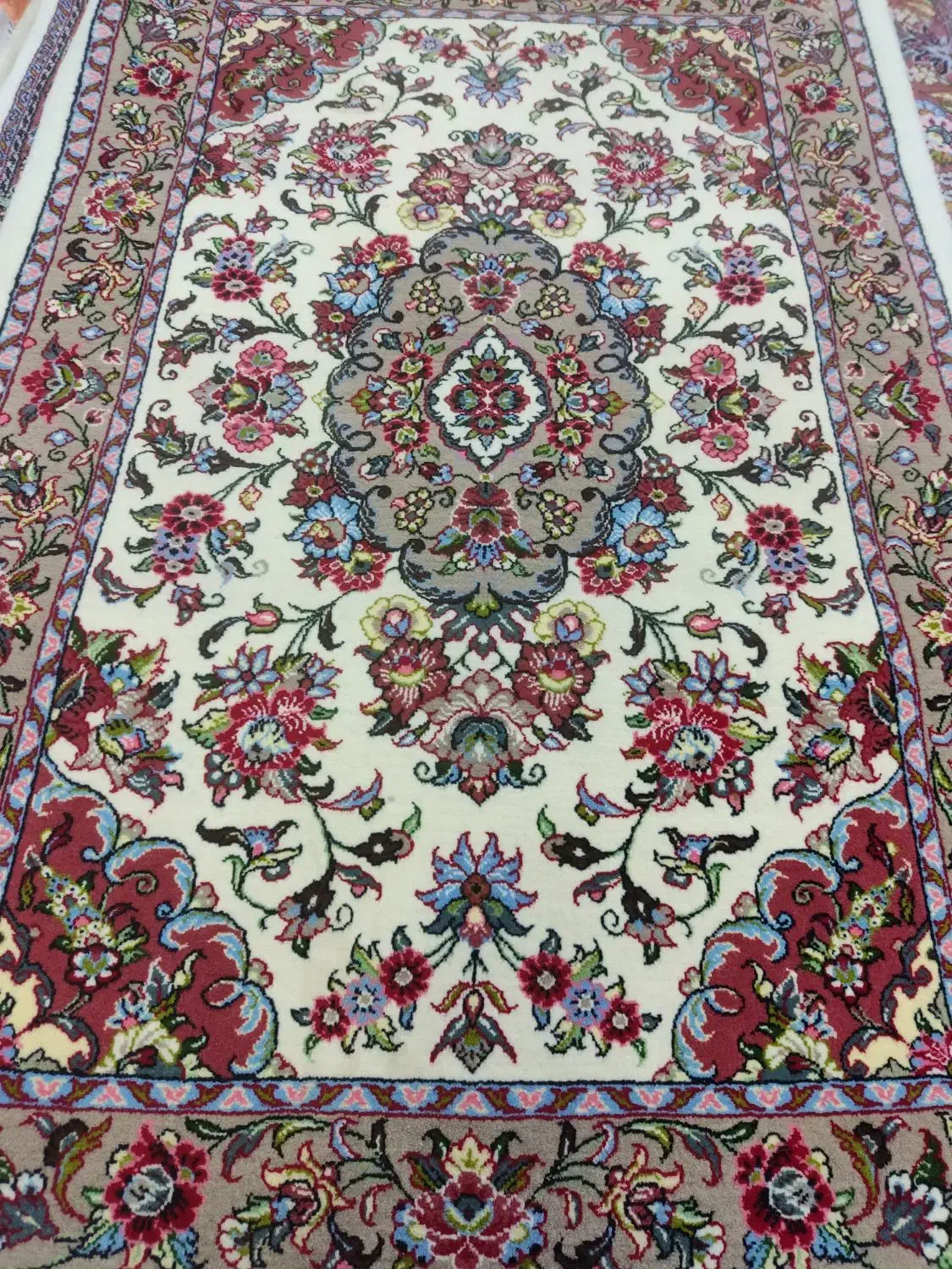 2 جفت فرش دستبافت زرع و نیم کرک|فرش|خمین, |دیوار