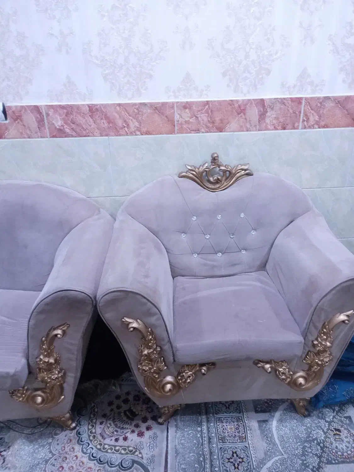 مبل 7نفره|مبلمان خانگی و میز عسلی|اهواز, سپیدار|دیوار