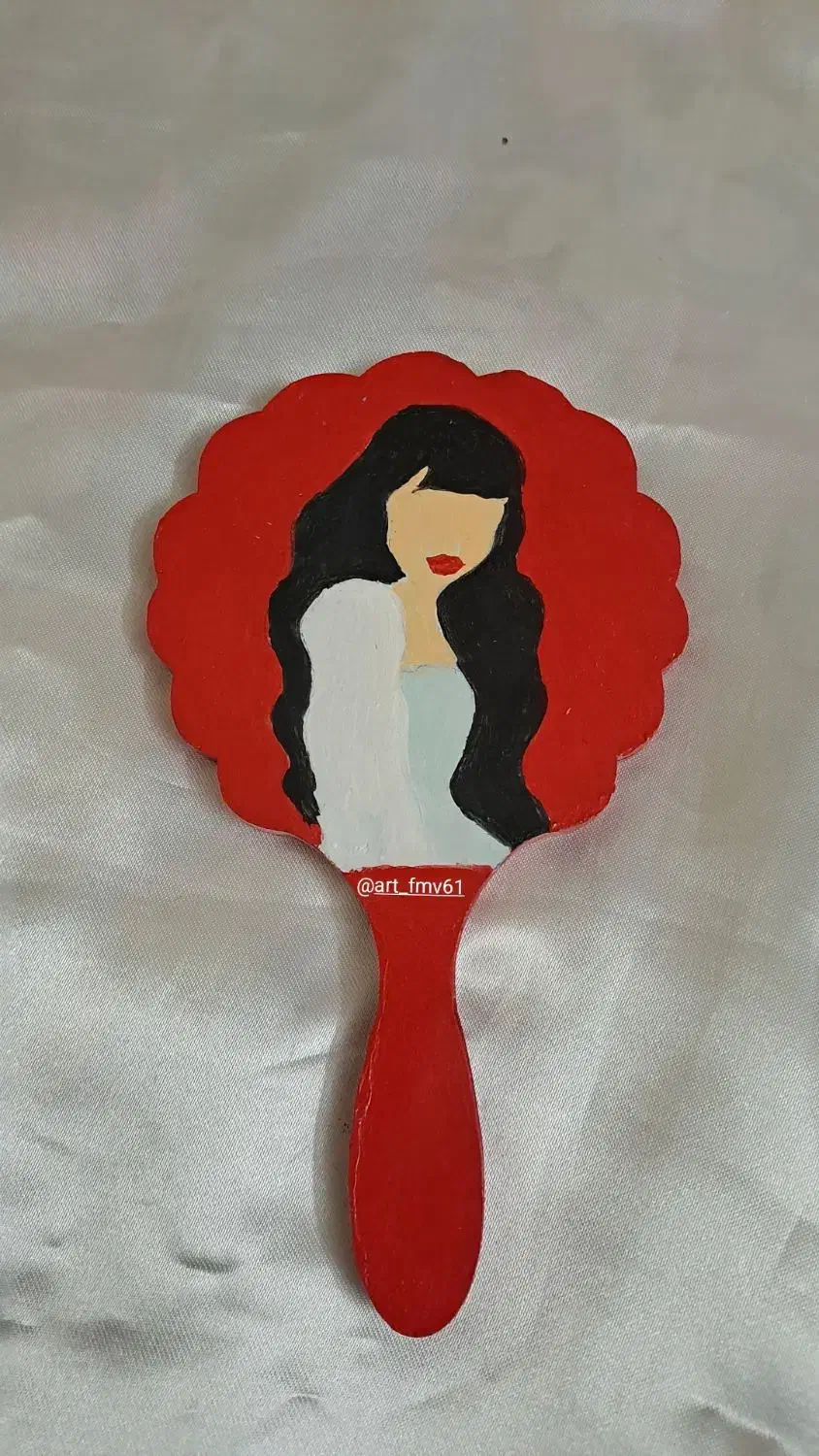 آینه های دستی و جیبی چوبی|صنایع دستی و سایر لوازم تزئینی|رودسر, |دیوار