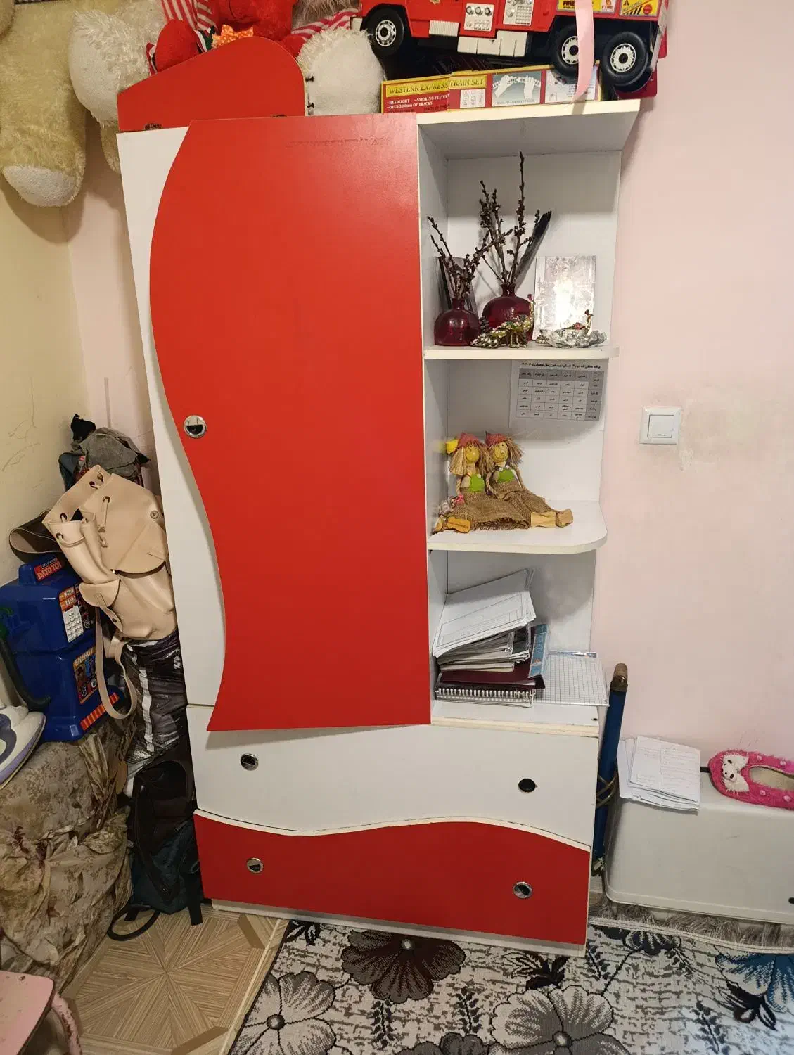 ساعت نو نو. کمد بچه و باند ۲عدد|ساعت دیواری و تزئینی|مراغه, |دیوار