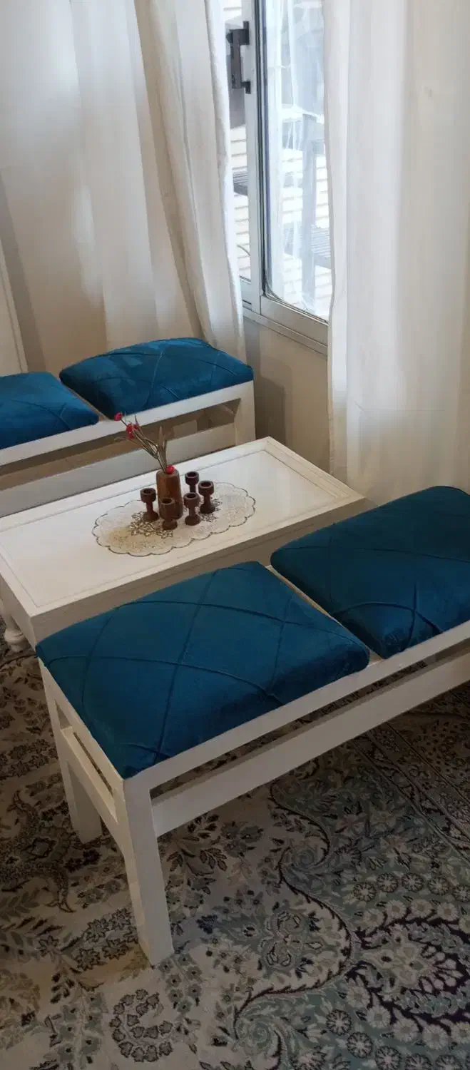 میز و نیمکت چوبی|میز و صندلی غذاخوری|اصفهان, خانه اصفهان|دیوار