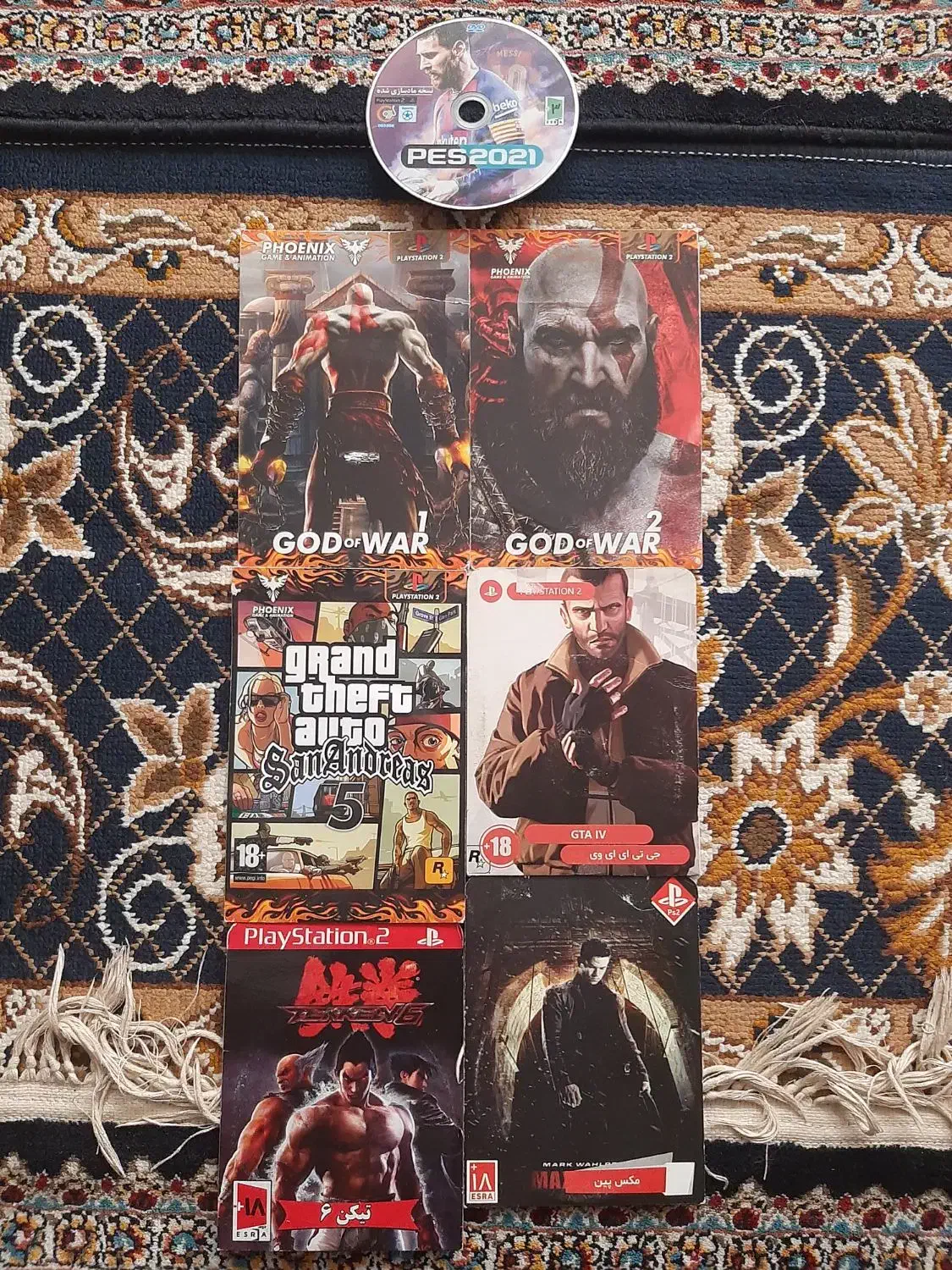 هفت عدد بازی پلی استیشن ۲|کنسول، بازی ویدئویی و آنلاین|نیشابور, رحمت آباد|دیوار