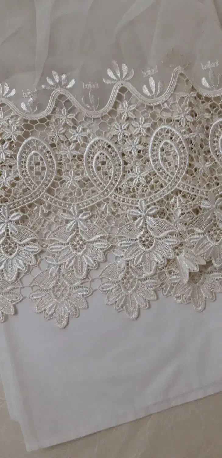 دو قواره پرده  گیپور و حریر|پرده، رانر، رومیزی|همدان, |دیوار