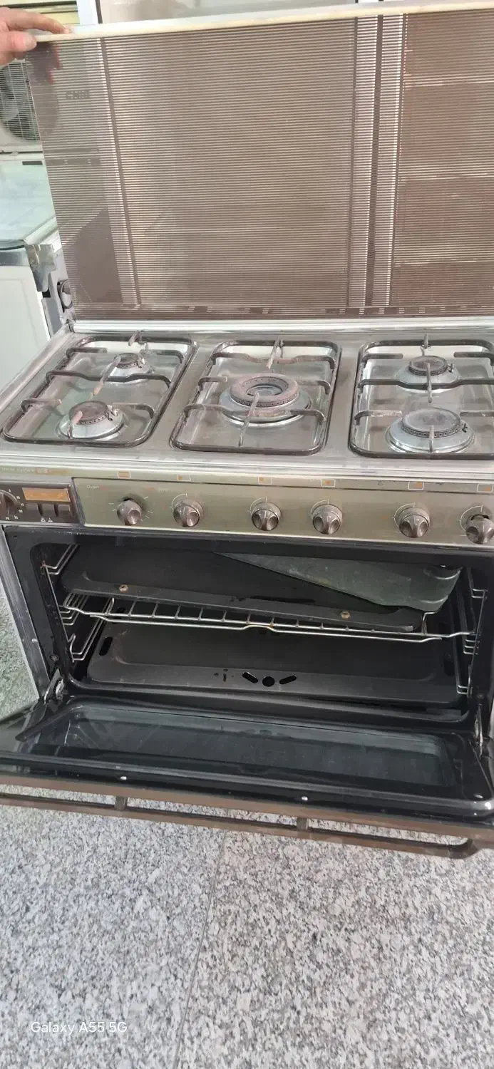 گاز فردار پنج شعله استیل تمیز|اجاق گاز و لوازم برقی پخت‌وپز|تهران, جوادیه تهرانپارس|دیوار