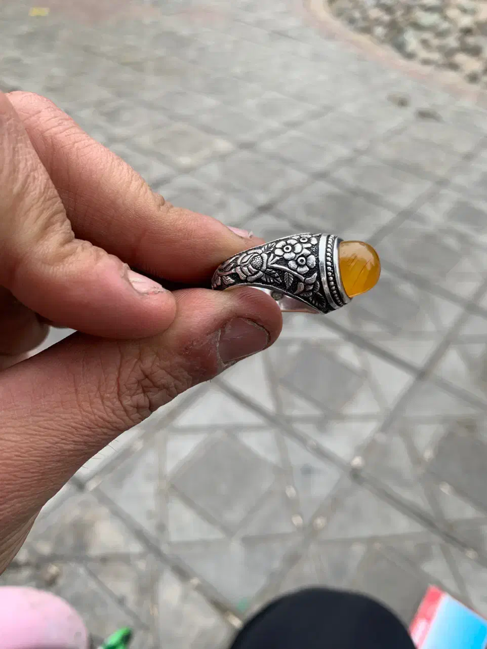 انگشتر فول قلم سنگ عقیق یمن|جواهرات|تهران, شهرک طالقانی|دیوار