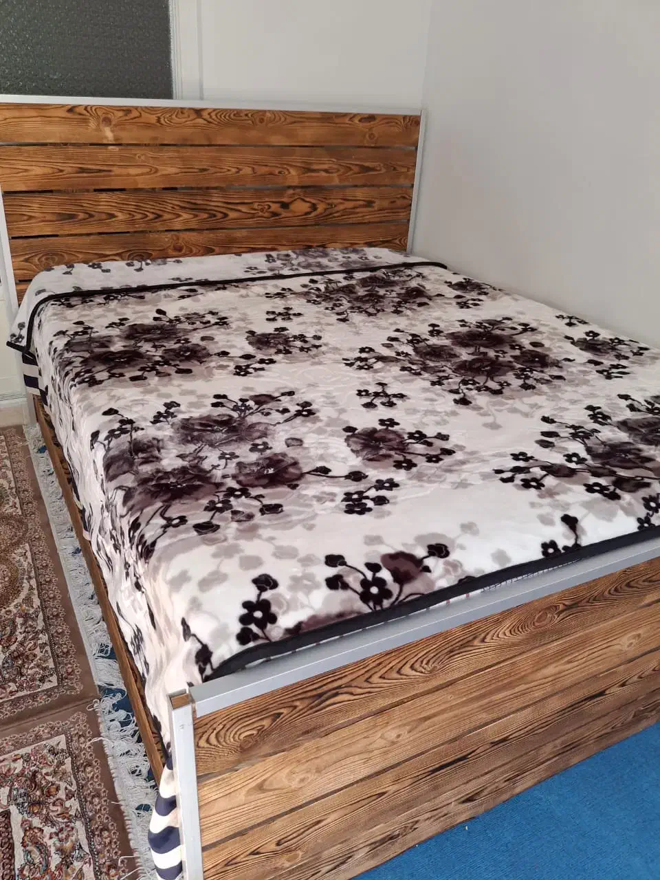 تخت خواب دونفره روستیک|تخت و سرویس خواب|تهران, زیبادشت|دیوار