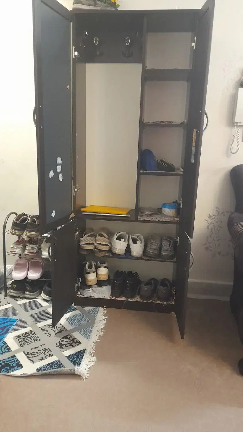 جاکفشی ایستاده|جاکفشی، کمد، دراور|محمدیه-قزوین, |دیوار