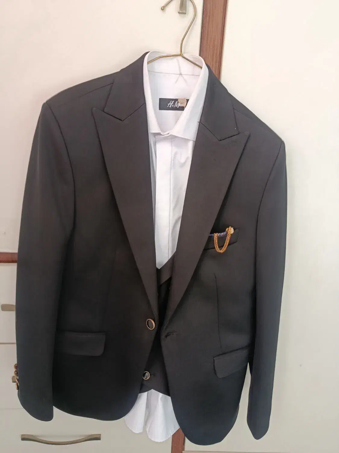 یکدست کت و شلوار و پیراهن تترون سفید|لباس|بروجرد, |دیوار