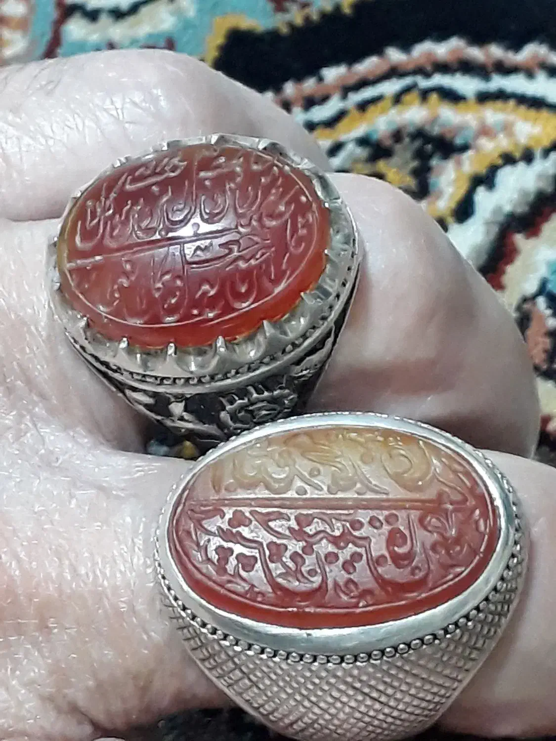 ۲تاعقیق یمن.صفوی کهنه.قلم۳بعدی|جواهرات|اراک, |دیوار