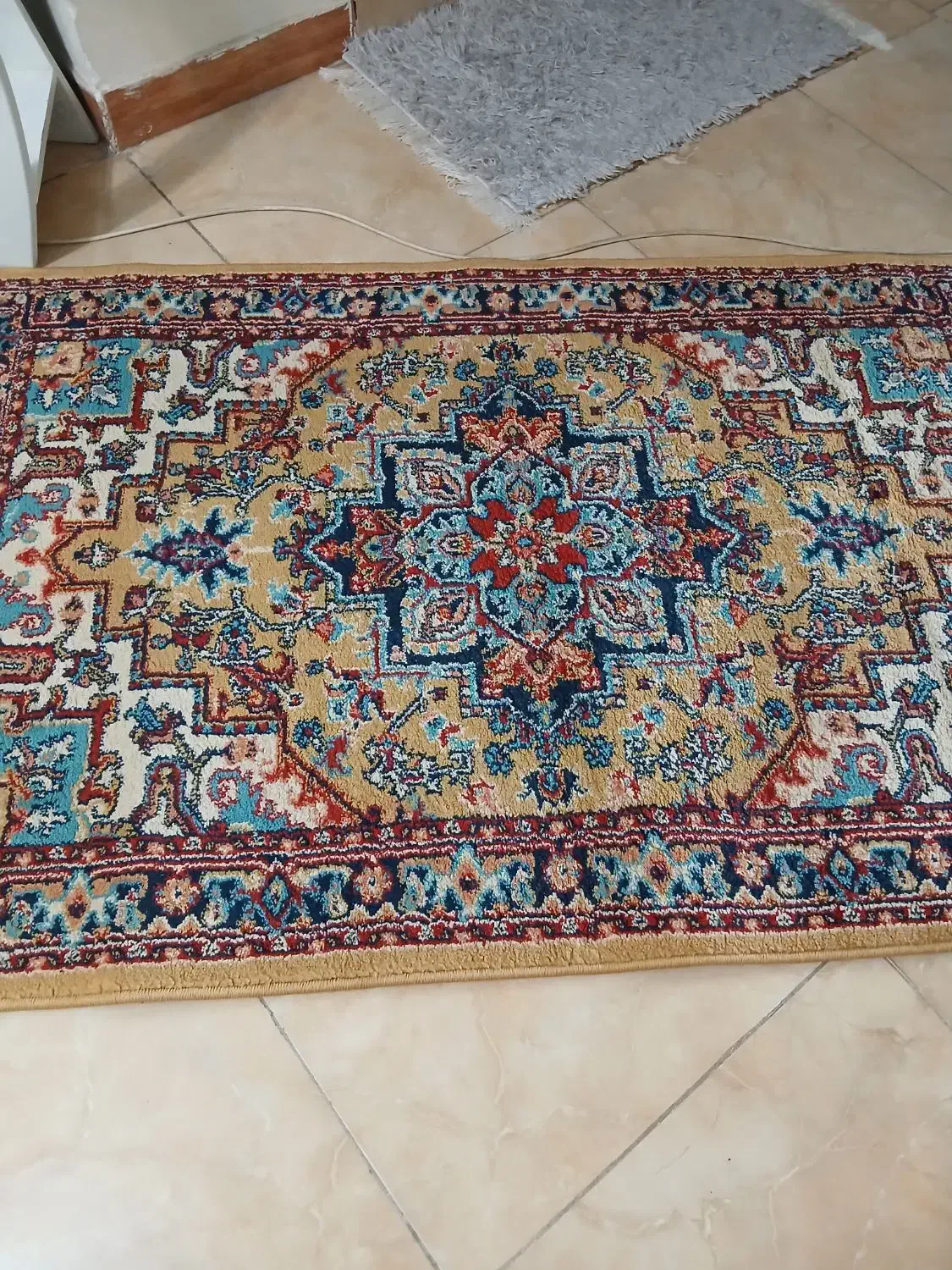 فرش ماشینی یک در یکو نیم|فرش|کرمانشاه, |دیوار