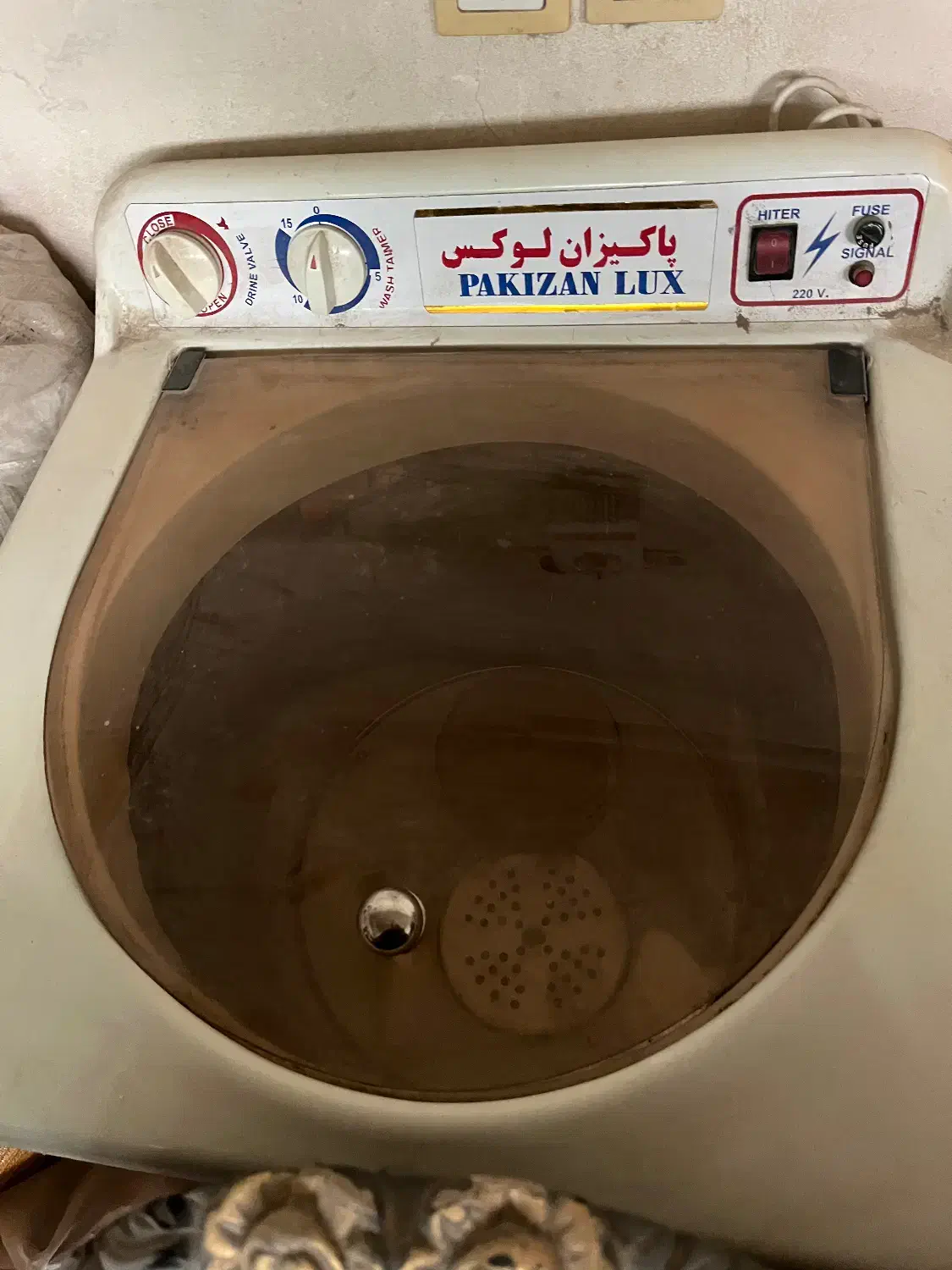 ماشین لباسشویی سطلی موتور قدیم|ماشین لباسشویی و خشککن لباس|کاشان, عربها|دیوار