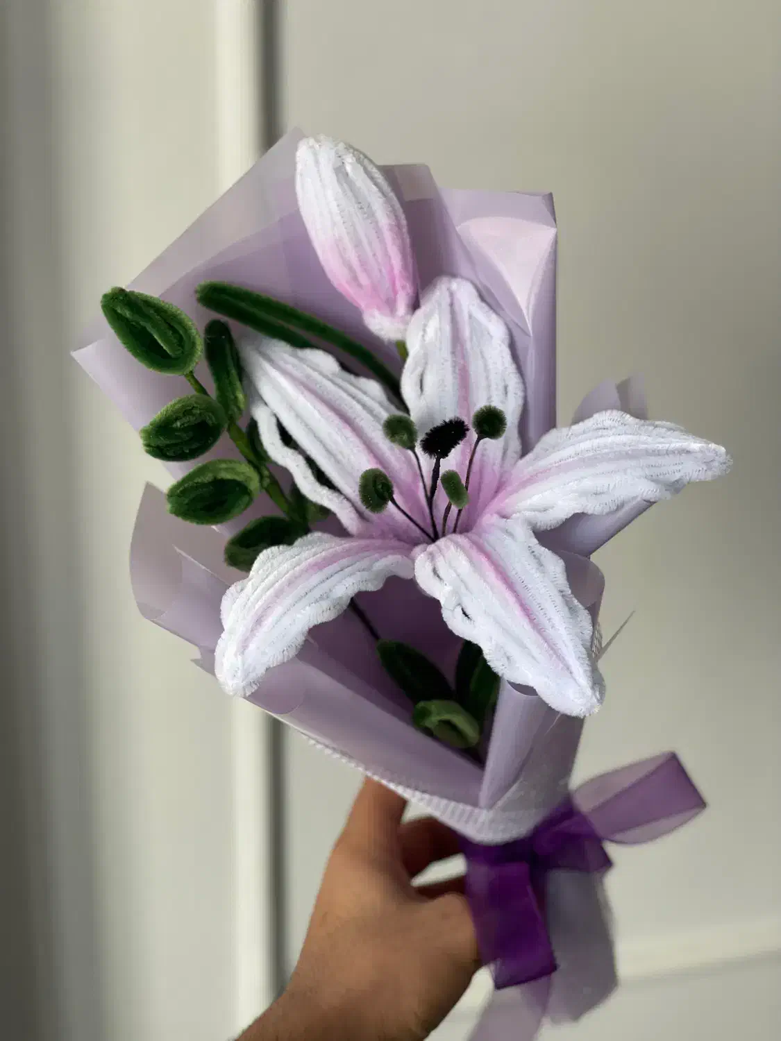 گل لیلیوم|گل مصنوعی|باغستان, |دیوار