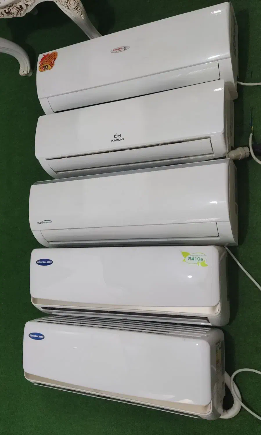 پنج عدد کولر گازی 12000|کولر گازی و فن‌کوئل|قزوین, |دیوار