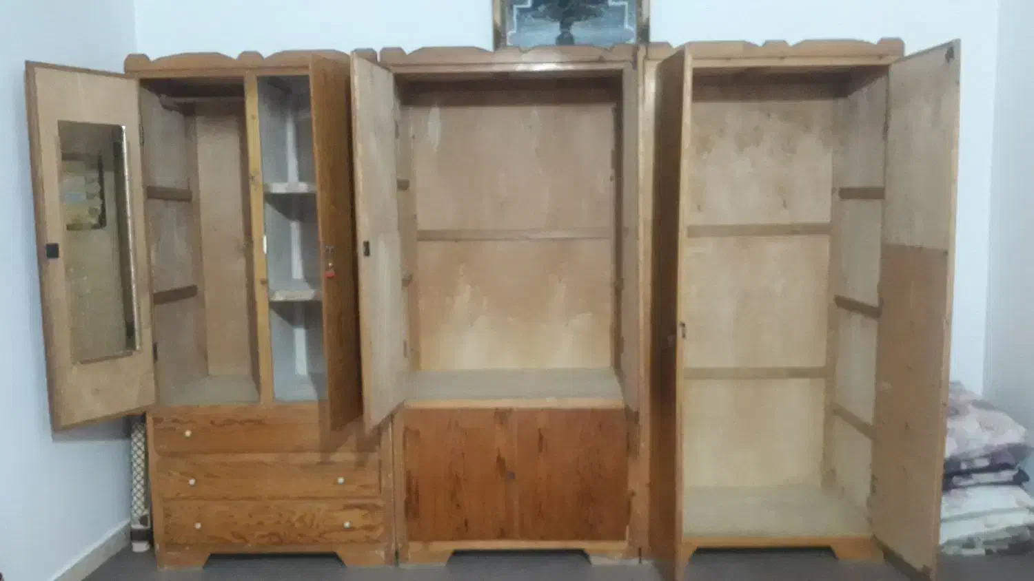 کمد قدی سه تیکه|جاکفشی، کمد، دراور|آزادشهر, |دیوار