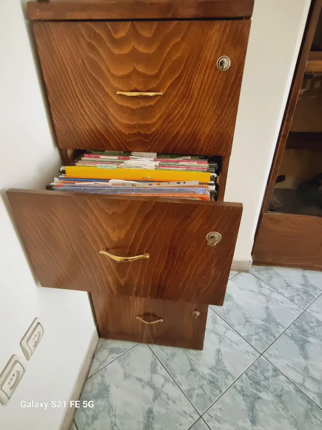 کتابخانه چوبی و میز تحریر|کتابخانه، شلف، قفسه‌های دیواری|تهران, ونک|دیوار