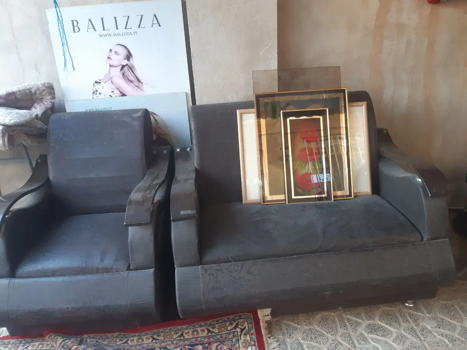 مبل ۷نفره پرباروسالم فقط گردوخاک داره|مبلمان خانگی و میز عسلی|تربت جام, امام|دیوار