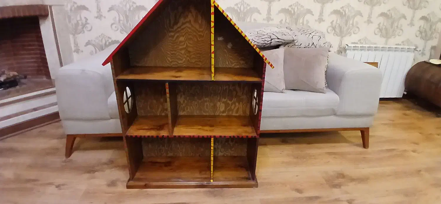 کتابخانه فانتزی طرح خانه باربی|کتابخانه، شلف، قفسه‌های دیواری|رشت, علی آباد|دیوار