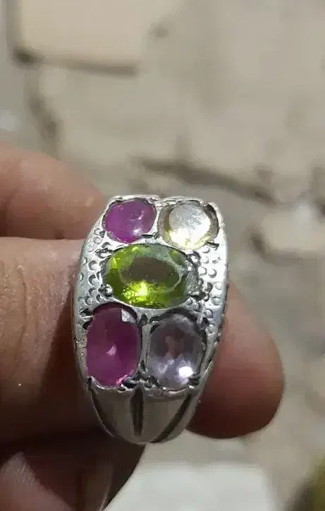 دو انگشتر یاقوت معدنی فیروزه نیشابور|جواهرات|زابل, |دیوار