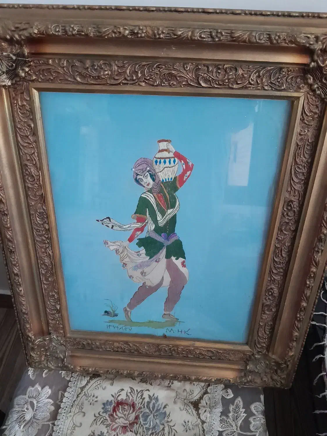 سه تابلوی مینیاتوری|تابلو فرش|کلیبر, |دیوار