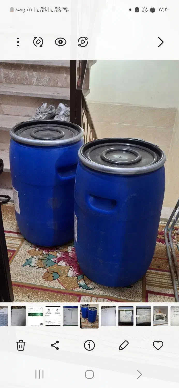 بشکه 60 لیتری|ظروف نگهدارنده، پلاستیکی، یکبارمصرف|اسلامشهر, باغ فیض|دیوار