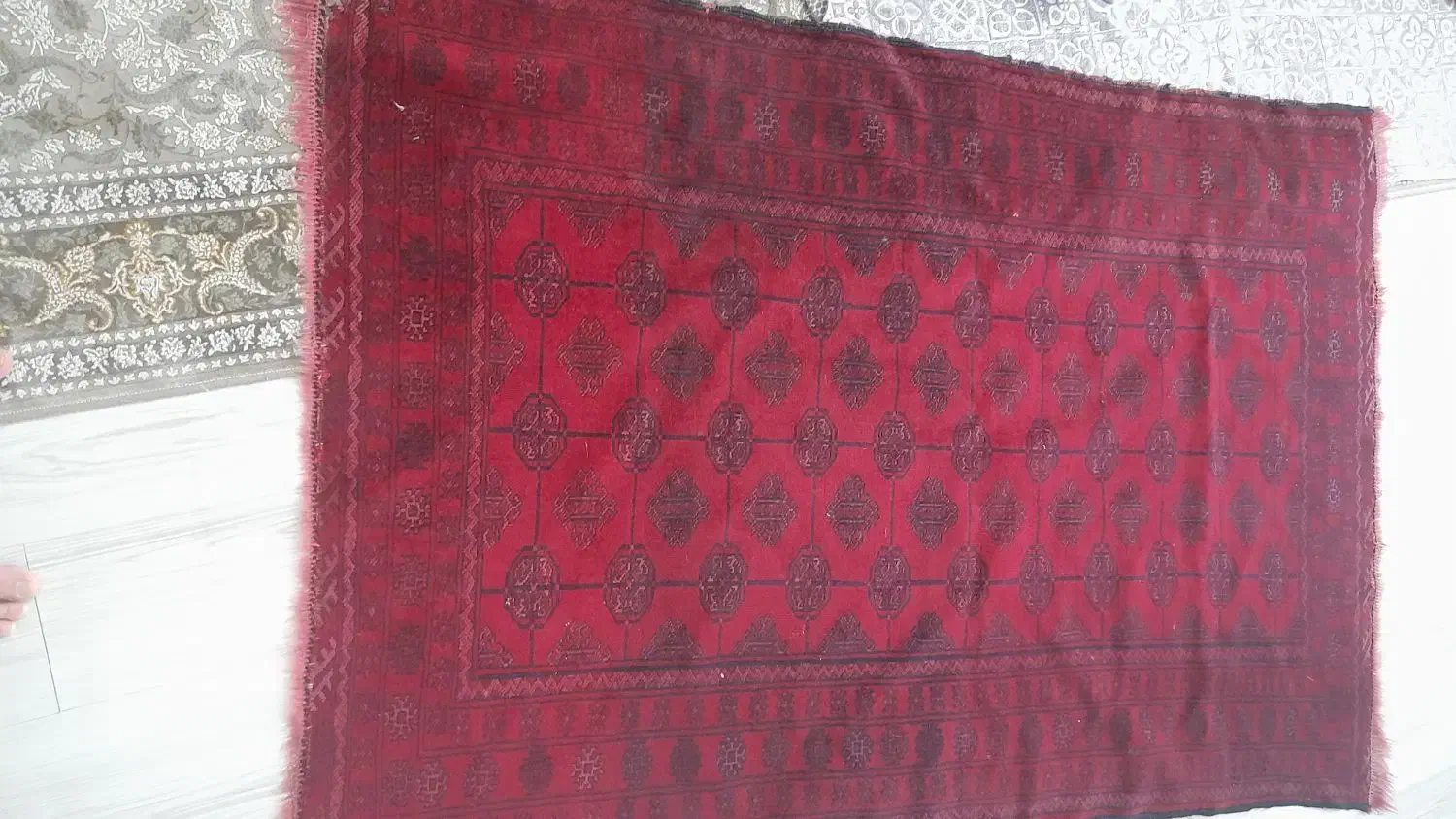 قالیچه دستبافت بسیار قدیمی|فرش|پردیس, فاز ۱۱|دیوار