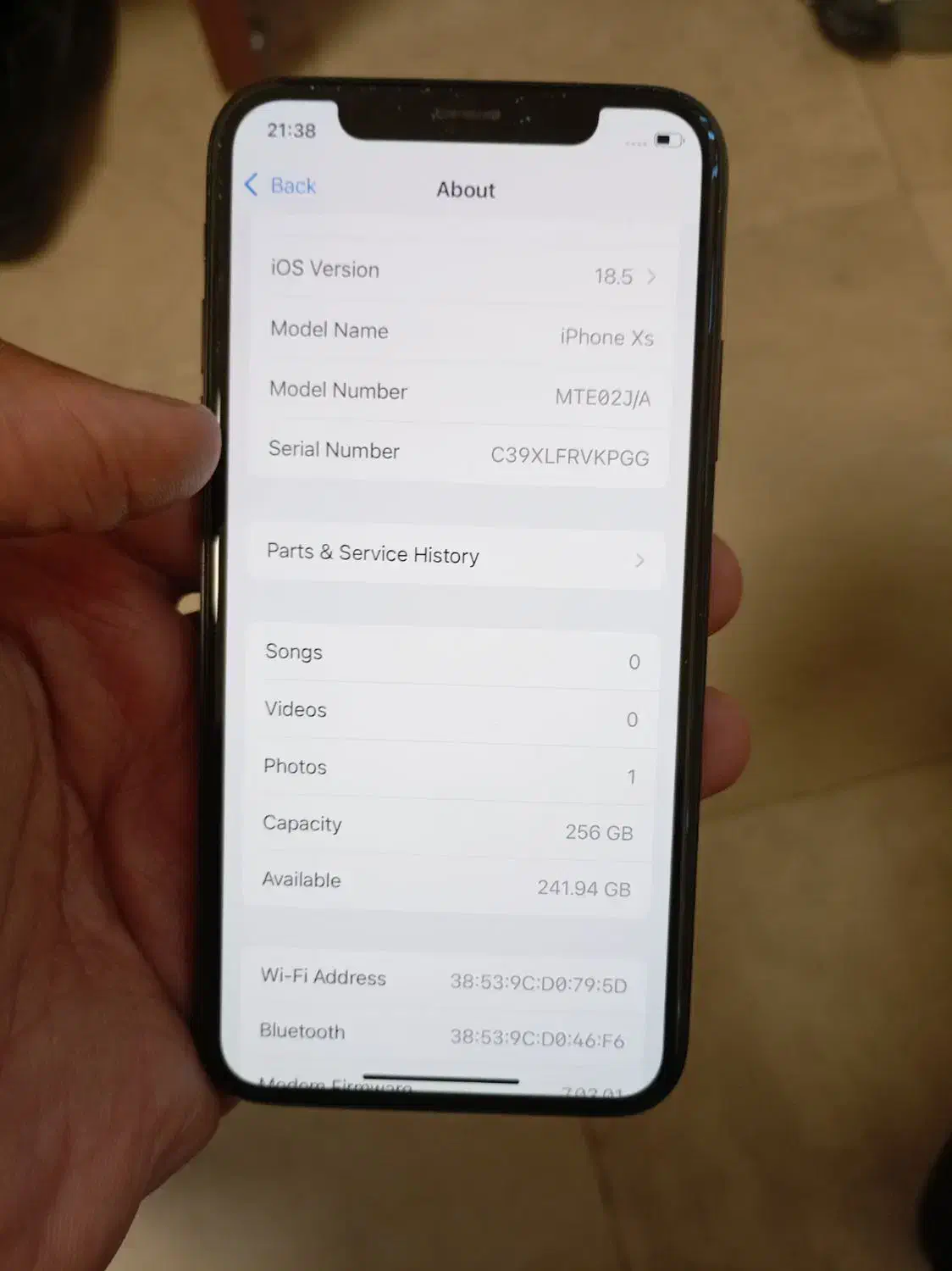256 iPhone xs|موبایل|اصفهان, دشتستان|دیوار