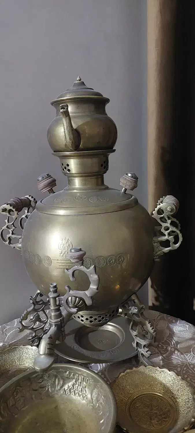 سماور مسی|سماور، چای‌ساز، قهوه‌ساز|بجنورد, |دیوار